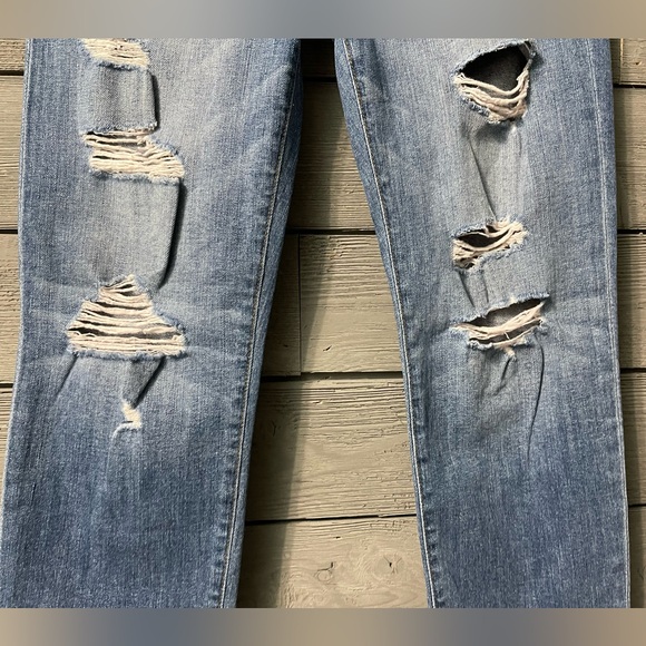 Joe’s Jeans Medium Wash Denim Kency Boyfriend Slim Crop Distressed Jeans Sz 26 - Picture 7 of 16